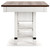 Valebeck - White/Brown - Counter Height Dining Table (D546-32) by Ashley