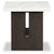 Burkhaus - White/Dark Brown - End Table (T779-3) by Ashley