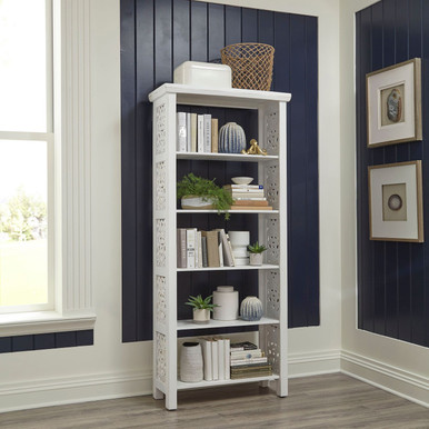 Trellis Lane - Weathered White, Black & Gray - Accent Bookcase (2094-AC3001) by Liberty Furniture
