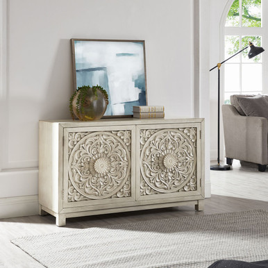 Sundance - Antique Linen - 2 Door Accent Cabinet (2057W-AC4629) by Liberty Furniture
