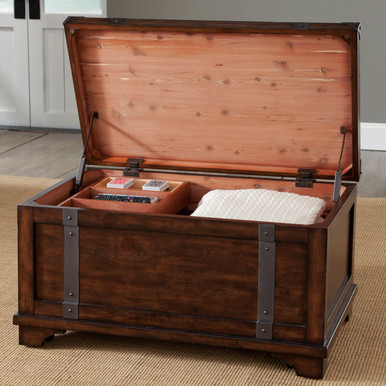 Aspen Skies - Russet Brown - Storage Trunk (316-OT1010) by Liberty Furniture