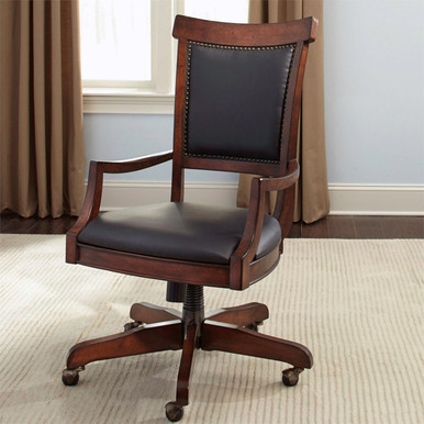 Brayton Manor - Cognac - Jr Executive Desk Chair (273-HO193) by Liberty Furniture