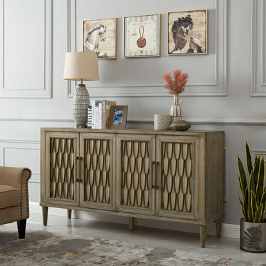 Devonshire - Driftwood - 4 Door Accent Cabinet (2064-AC6838) by Liberty Furniture