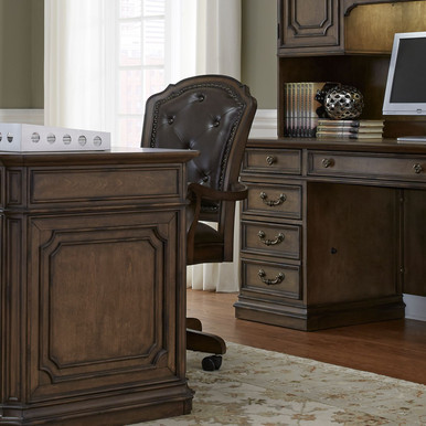 Amelia - Antique Toffee - Jr Executive Office Chair (487-HO197) by Liberty Furniture