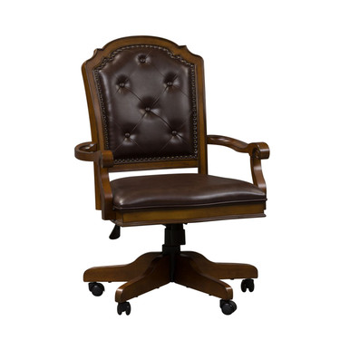 Amelia - Antique Toffee - Jr Executive Office Chair (487-HO197) by Liberty Furniture