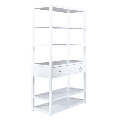 East End - Wirebrushed White - Accent Bookcase (2030WH-AB3970) by Liberty Furniture