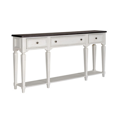 Allyson Park - Wirebrushed White w/ Charcoal Tops - 72 Inch Hall Table (417-AT72) by Liberty Furniture