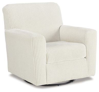 Herstow - Ivory - Swivel Glider Accent Chair (A3000365) by Ashley