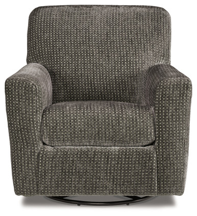 Herstow - Charcoal - Swivel Glider Accent Chair (A3000366) by Ashley