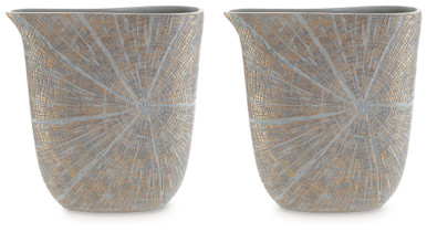 Ardenley - Antique Gold Finish - Vase (Set of 2) (A2000608) by Ashley