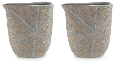 Ardenley - Antique Gold Finish - Vase (Set of 2) (A2000607) by Ashley