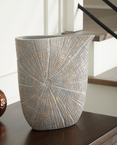 Ardenley - Antique Gold Finish - Vase (Set of 2) (A2000607) by Ashley