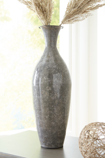 Brockwich - Antique Gray - Vase (A2000589) by Ashley