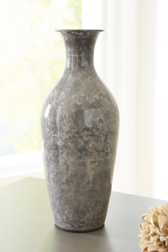 Brockwich - Antique Gray - Vase (A2000587) by Ashley