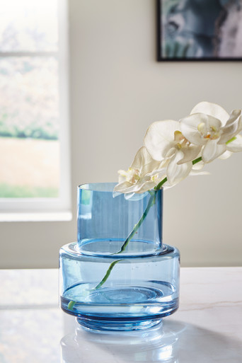 Bealen - Dark Blue - Vase (A2900012) by Ashley
