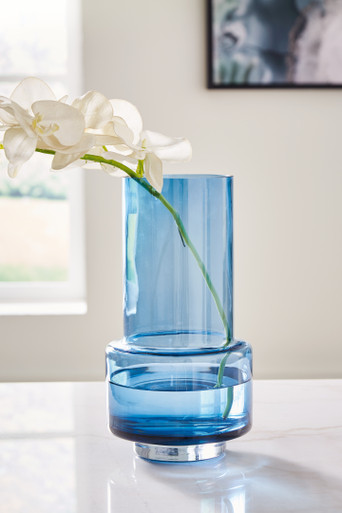 Bealen - Dark Blue - Vase (A2900013) by Ashley