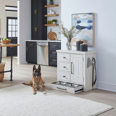 Modern Farmhouse - Flea Market White - Pet Feeder (406W-PF1000) by Liberty Furniture