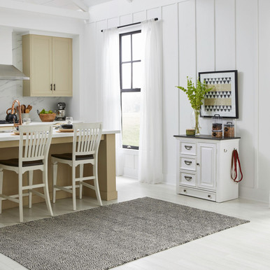 Allyson Park - Wirebrushed White w/ Charcoal Tops - Pet Feeder (417-PF1000) by Liberty Furniture
