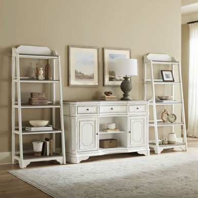 Magnolia Manor - Antique White & Weathered Bark - 3 Piece Set (244-CD-O3PCS) by Liberty Furniture