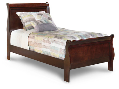Alisdair - Reddish Brown - Twin Sleigh Bed (B376B5) by Ashley