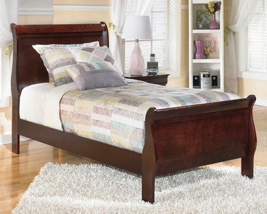 Alisdair - Reddish Brown - Twin Sleigh Bed (B376B5) by Ashley