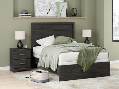 Belachime - Charcoal - Full Panel Bed (B2589B5) by Ashley