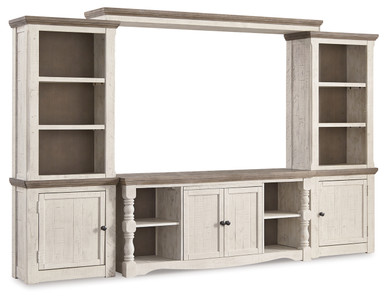 Havalance - Two-tone - 4-Piece Entertainment Center (W814W1) by Ashley
