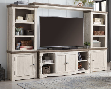 Havalance - Two-tone - 4-Piece Entertainment Center (W814W1) by Ashley
