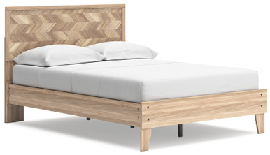Battelle - Tan - Full Panel Platform Bed (EB3929B1) by Ashley