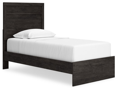 Belachime - Charcoal - Twin Panel Bed (B2589B11) by Ashley