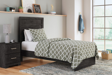 Belachime - Charcoal - Twin Panel Bed (B2589B11) by Ashley