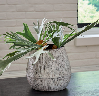 Claymount - Distressed Brown - Vase (A2000636) by Ashley