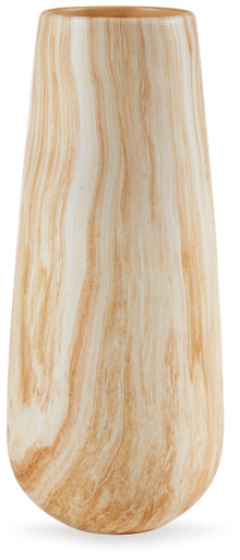 Cammen - Tan/White - Vase (A2000647) by Ashley