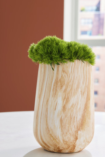 Cammen - Tan/White - Vase (A2000646) by Ashley