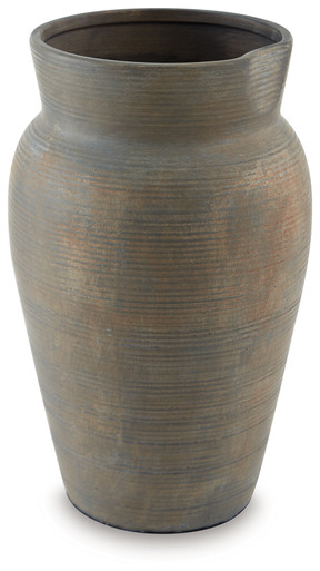 Brickmen - Antique Gray - Vase (A2000658) by Ashley