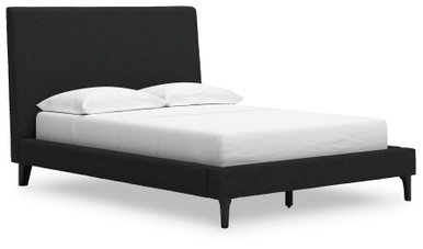 Cadmori - Black - Full Upholstered Bed with Roll Slats (B2616-72) by Ashley