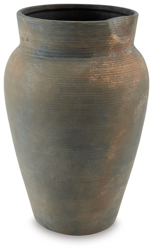 Brickmen - Antique Gray - Vase (A2000659) by Ashley