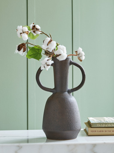 Aadeen - Distressed Brown - Vase (A2000673) by Ashley