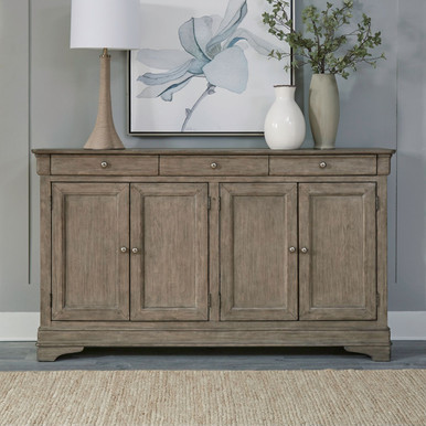 Morrow Bay - Sandy Taupe & Porcelain White - Hall Buffet - Woodtone (742-HB7644) by Liberty Furniture