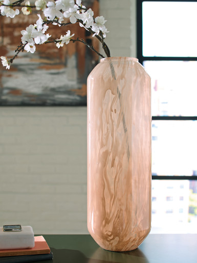 Dushby - Blush Pink - Vase (A2000730) by Ashley