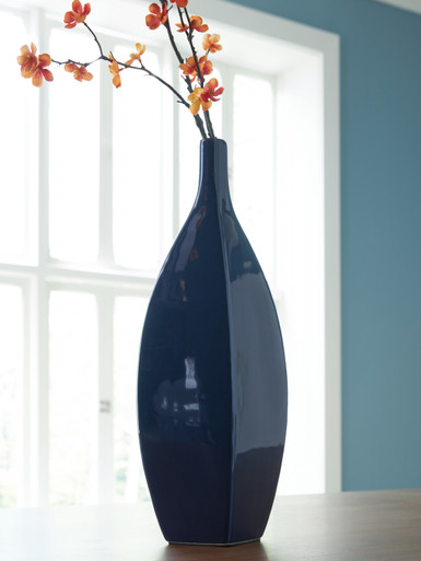 Abtinson - Navy - Vase (A2900033) by Ashley