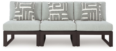 Beachloft - Black/Gray - 3-Piece Outdoor Sectional (P490P6) by Ashley