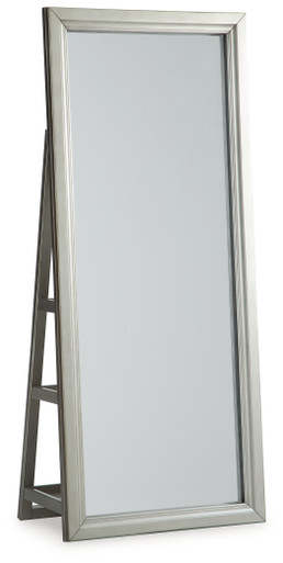 Evesen - Champagne - Floor Standing Mirror/Storage (A8010380) by Ashley