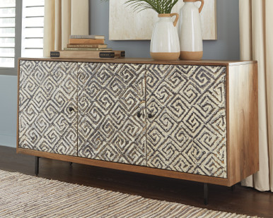 Kerrings - Brown/Black/White - Accent Cabinet (A4000258) by Ashley