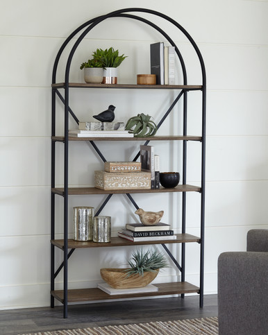 Galtbury - Brown/Black - Bookcase (A4000325) by Ashley