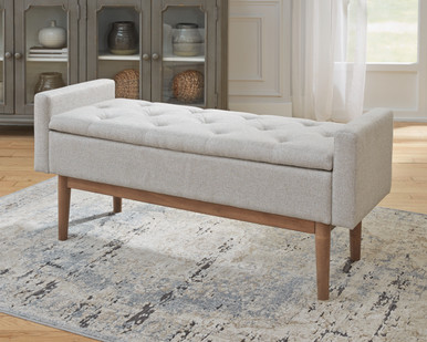 Briarson - Beige/Brown - Storage Bench (A3000247) by Ashley