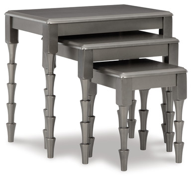 Larkendale - Metallic Gray - Accent Table (Set of 3) (A4000353) by Ashley