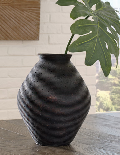 Hannela - Antique Brown - Vase (A2000511) by Ashley