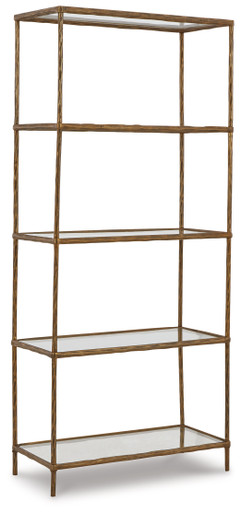 Ryandale - Antique Brass Finish - Bookcase (A4000441) by Ashley