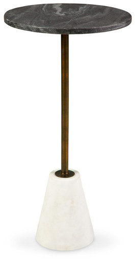 Caramont - Black/White/Gold Finish - Accent Table (A4000540) by Ashley